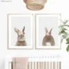 Affiche décorative lapin fleurs pour enfant Affiche décorative lapin fleurs pour enfant
